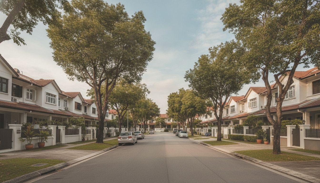 Kovan and Serangoon landed residential street